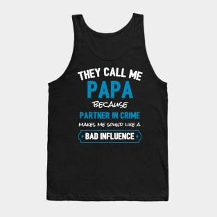 Papa Partner In Crime Tank Top